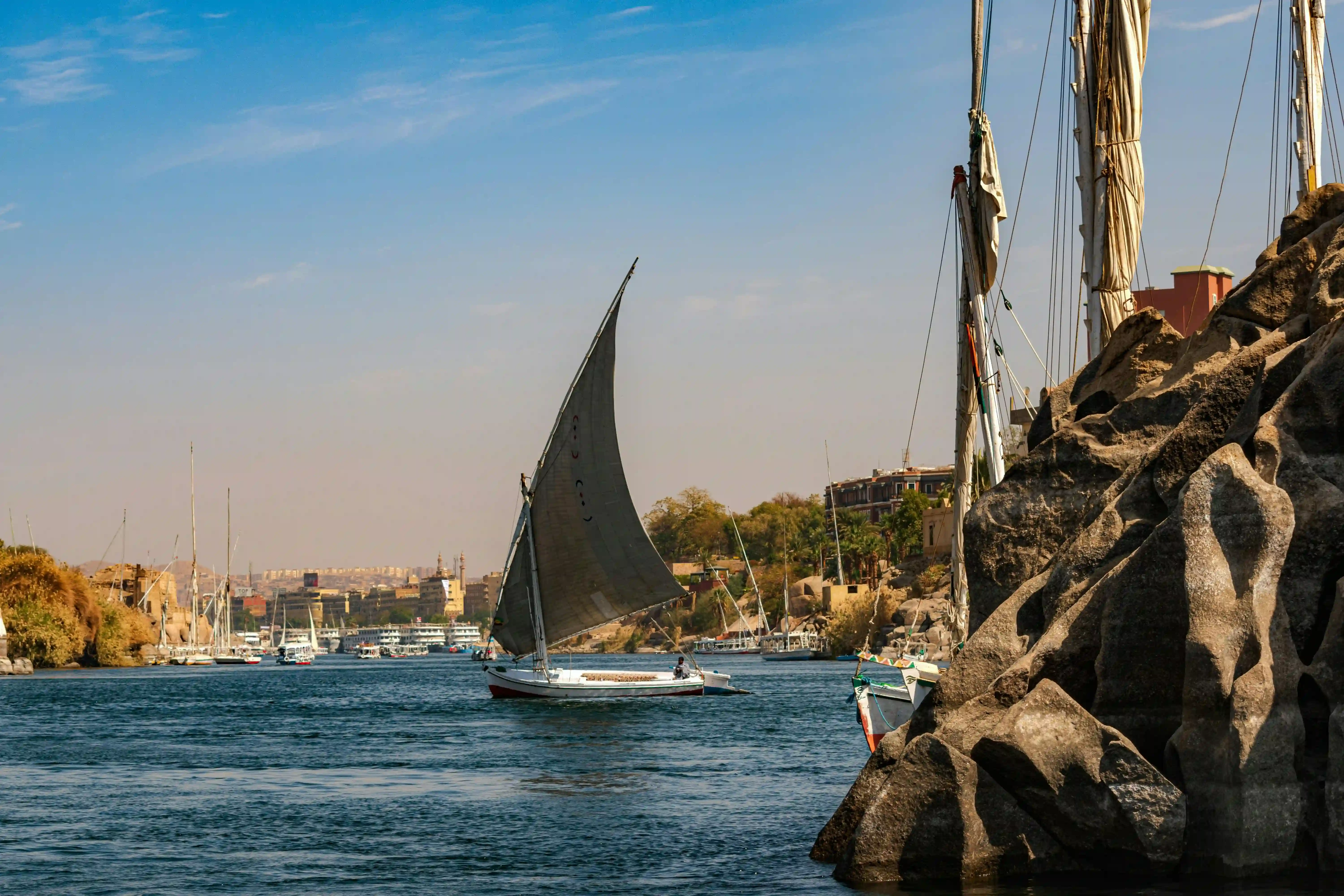 Untouched Nature Along the Nile River