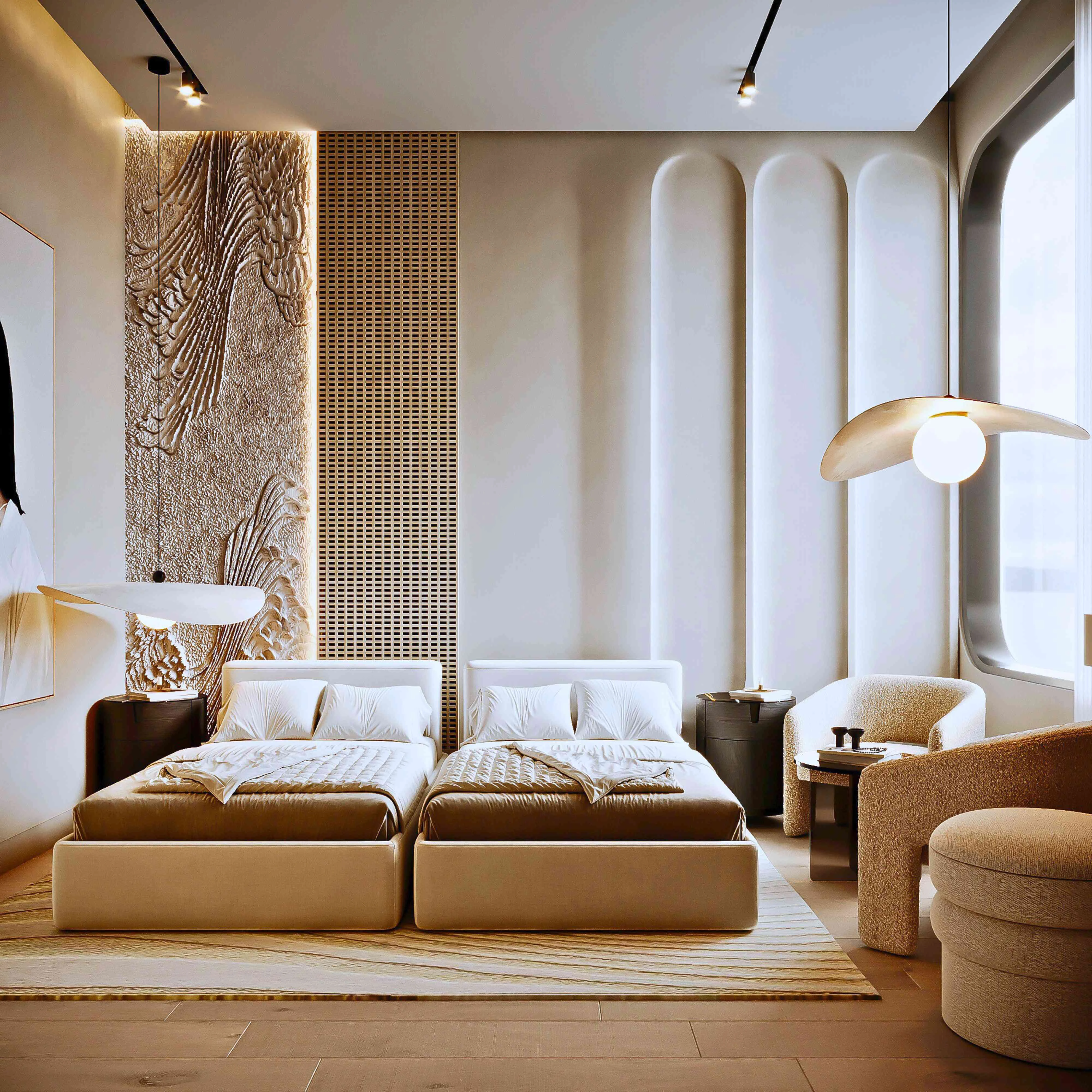 Twin bed cabins aboard Hathor Luxury Dahabiya on a Nile Cruise