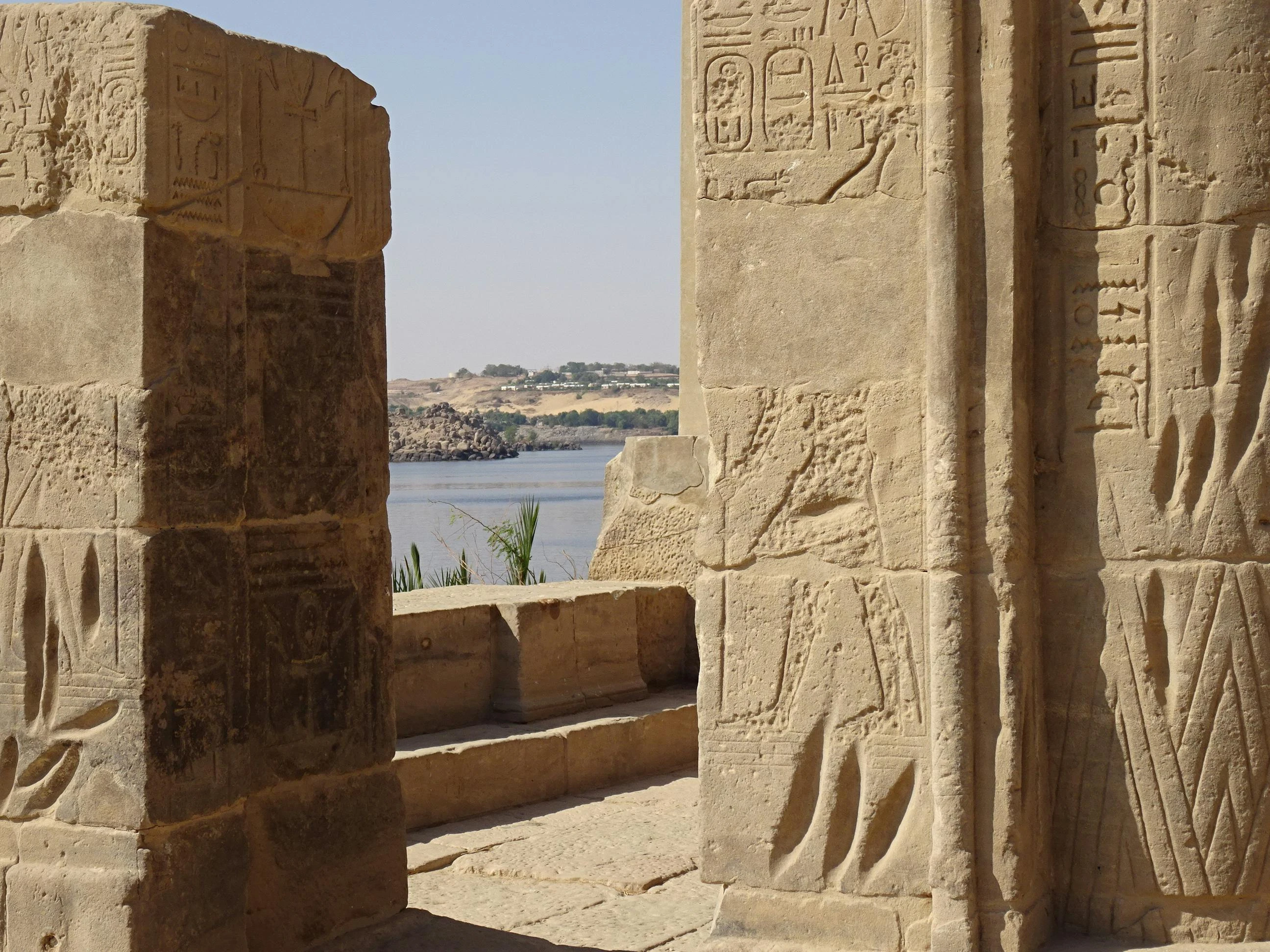 Dahabiya sailing on the Nile at sunset