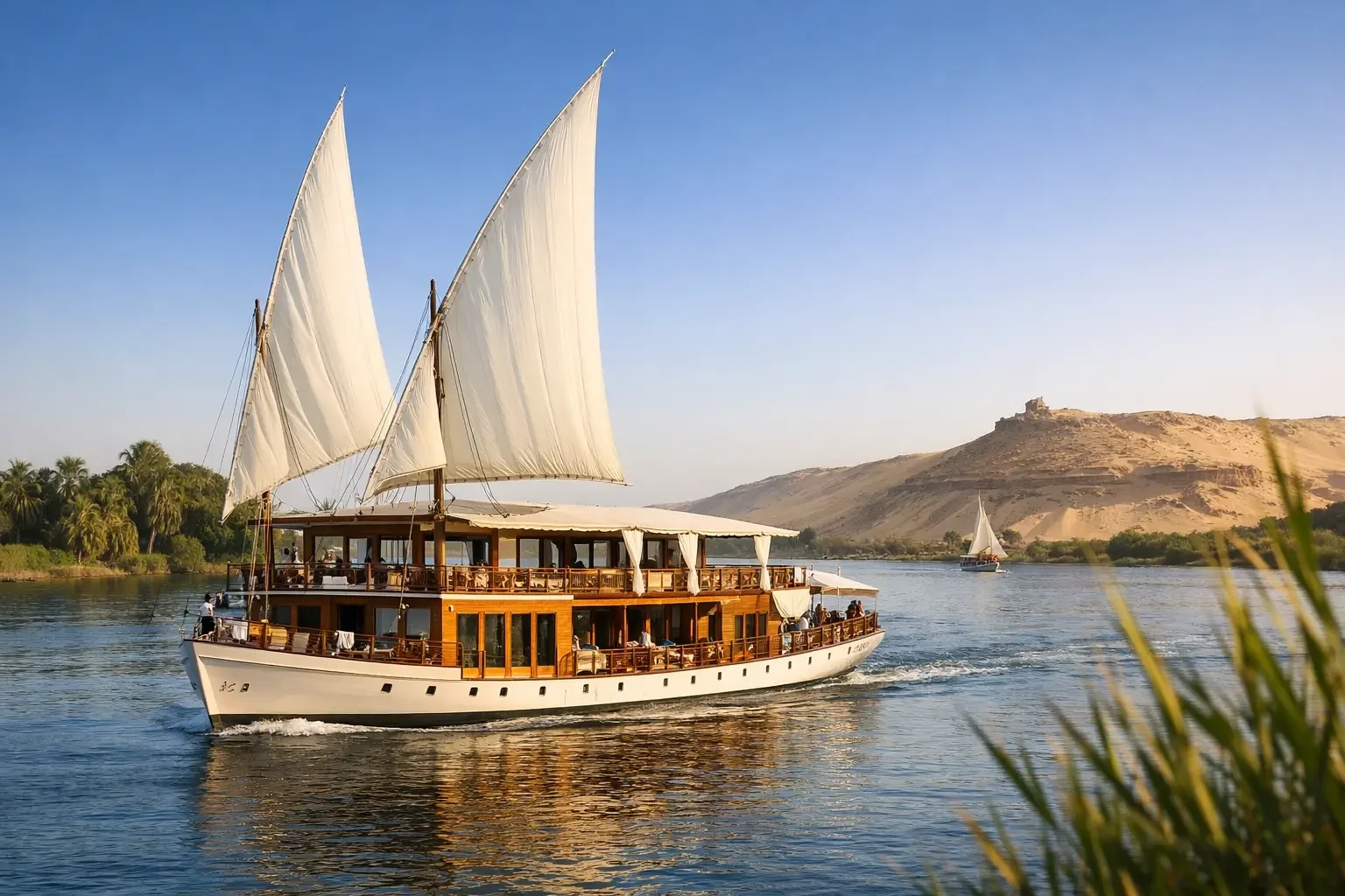 Dahabiya Nile Cruise Sailing Between Luxor and Aswan